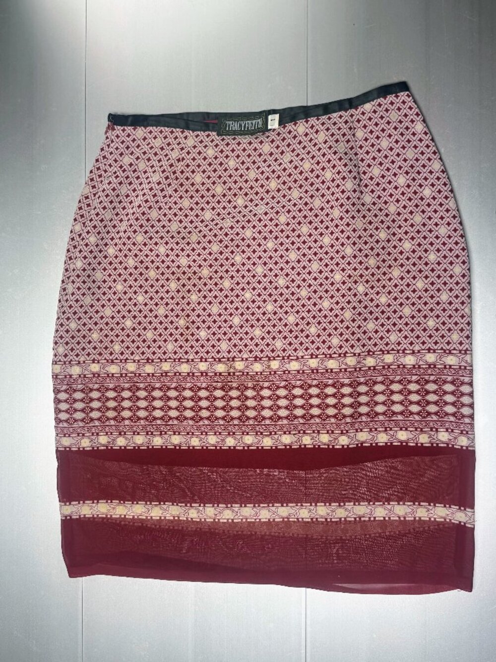 Vintage 90's Tracy Feith Collection Black Label Short Skirt Small
